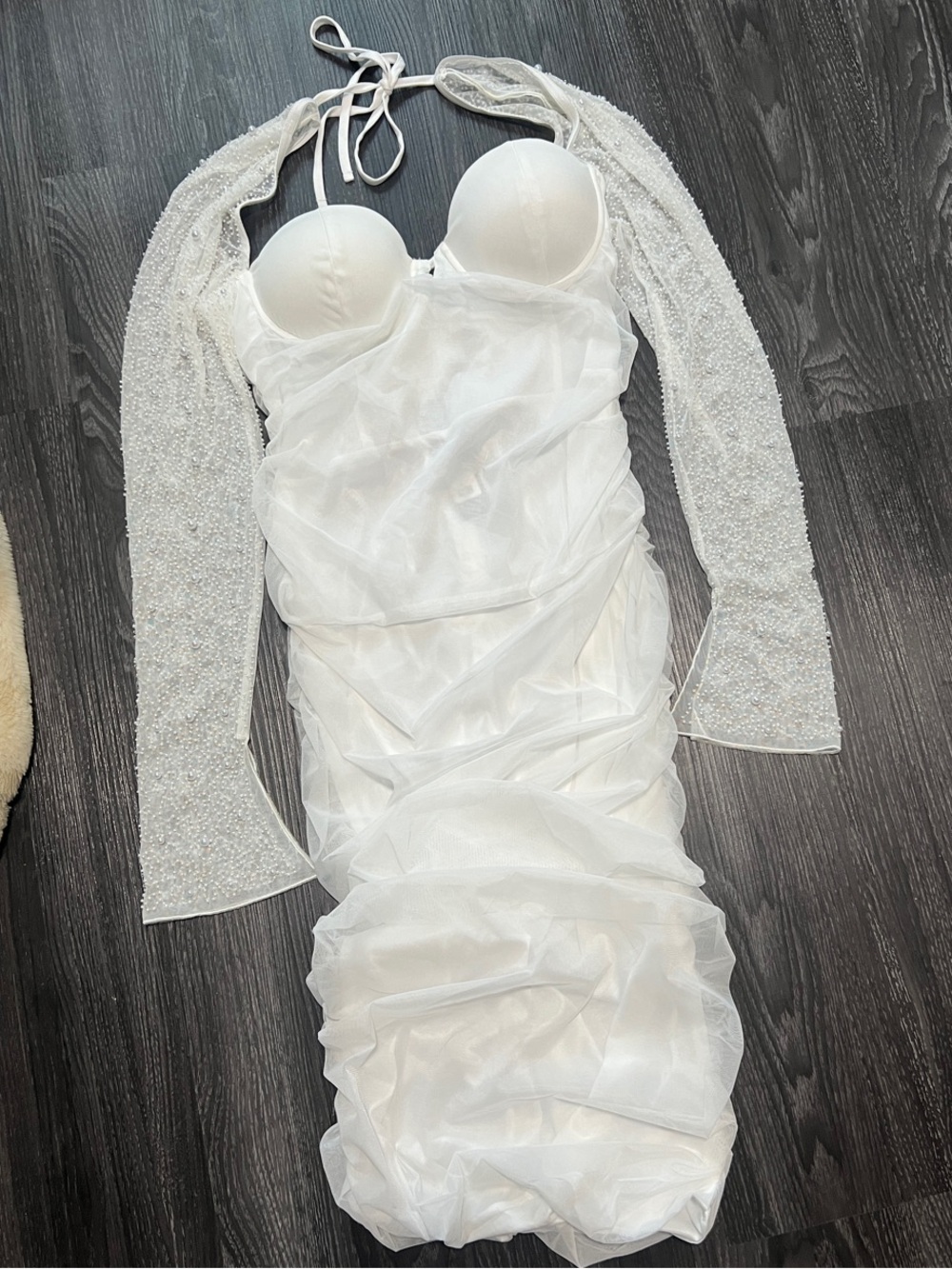 Fashion Nova princess beaded midi dress